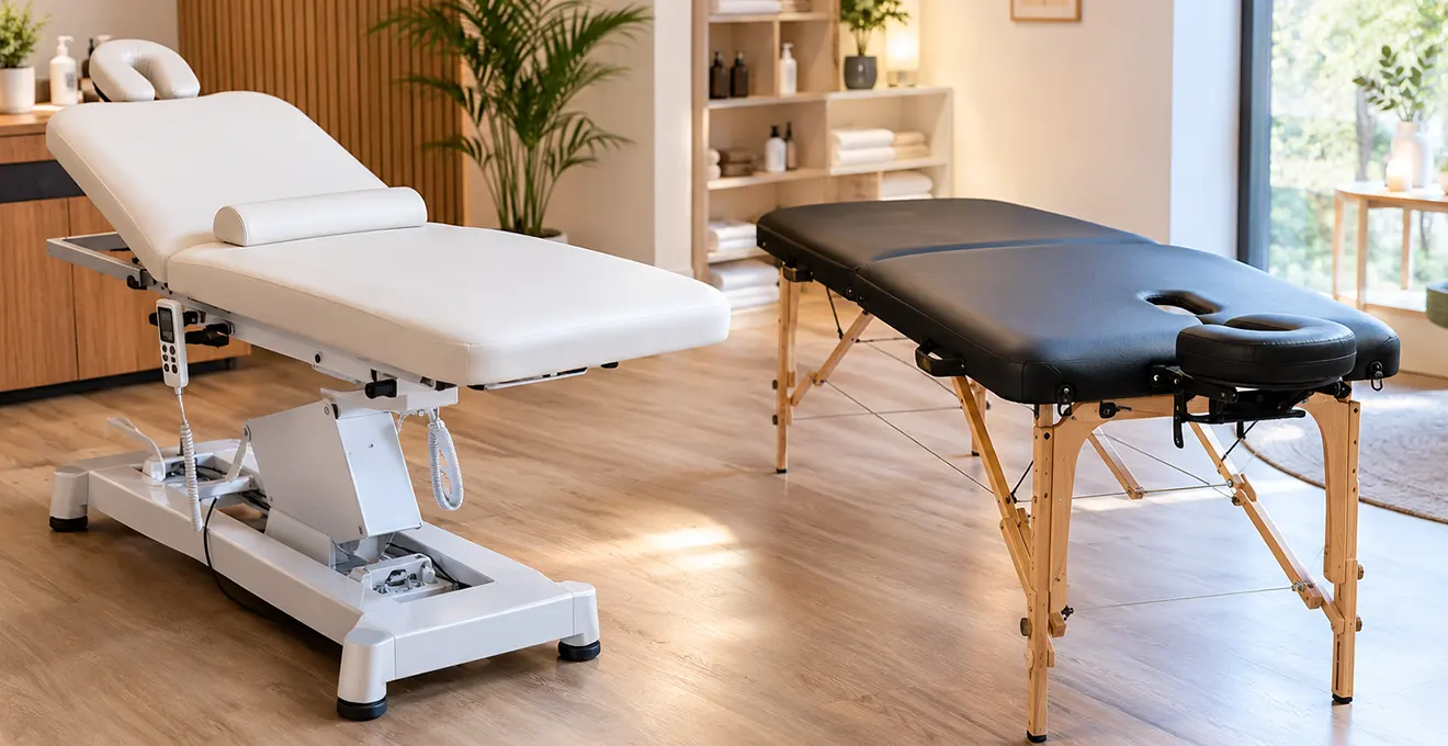 Table de massage électrique vs manuelle